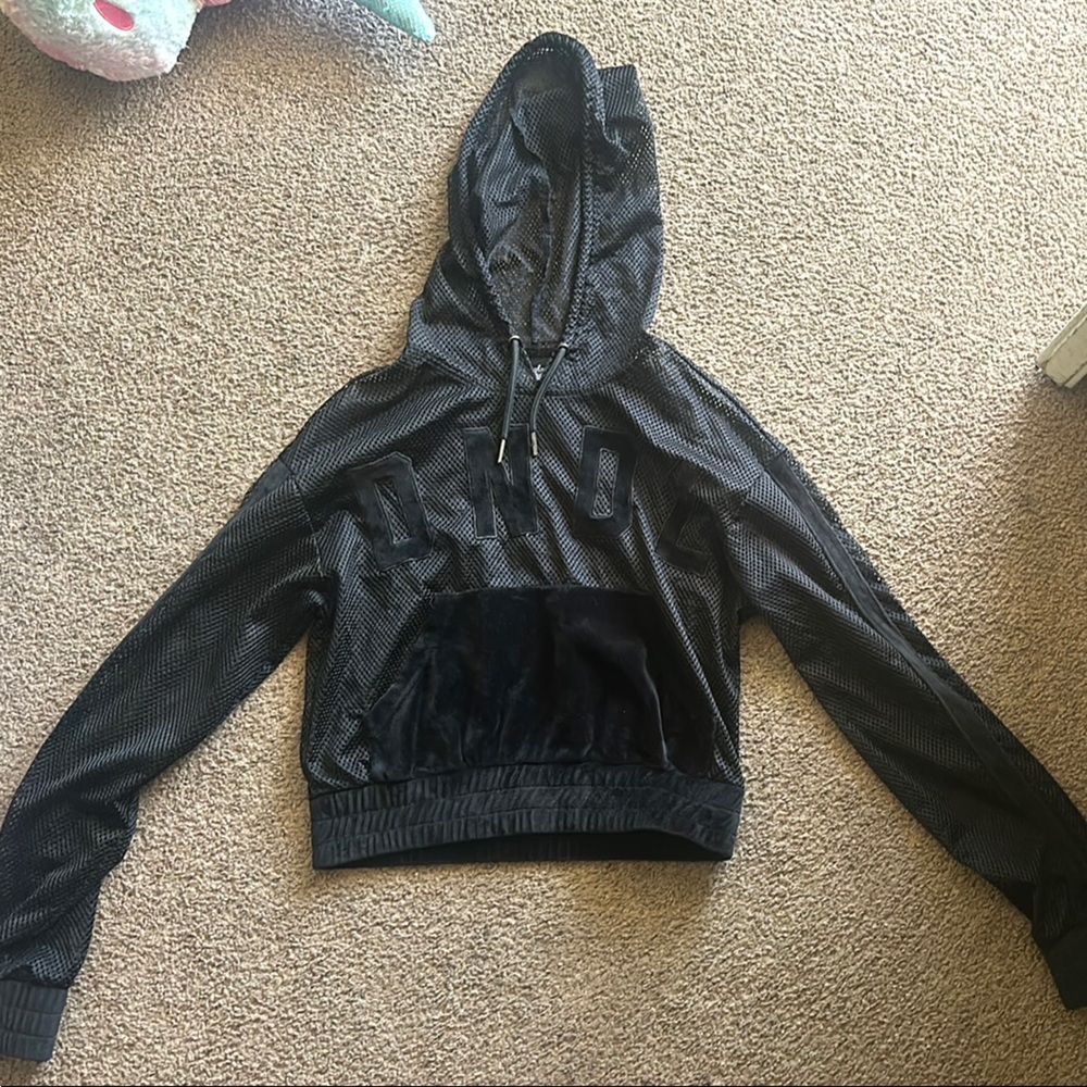 Black Hooded Women's Jacket